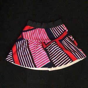 Pink, navy, white, and black skirt from express